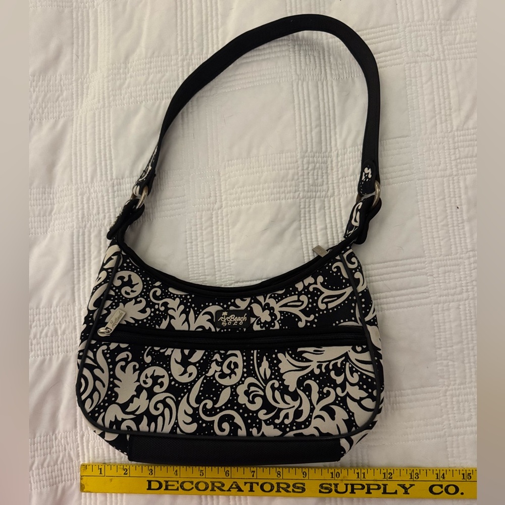 CLC Neoprene Black and White Shoulder Bag